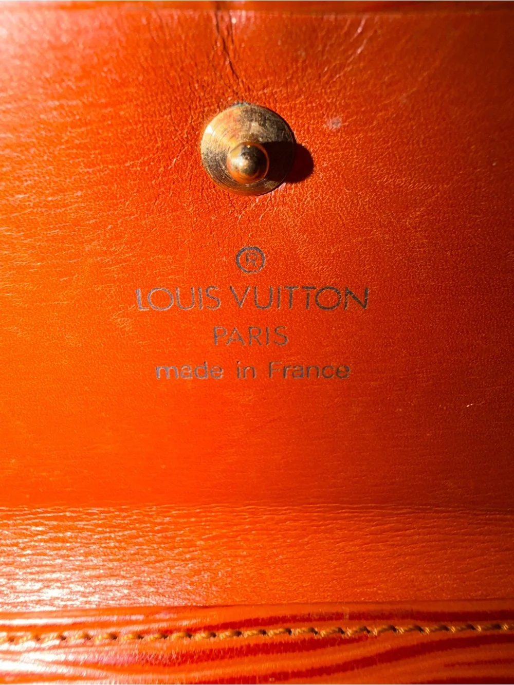 Louis Vuitton Tan Epi Leather Card Holder Wallet